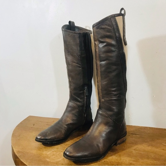 Sam Edelman distressed leather boots - Picture 5 of 12